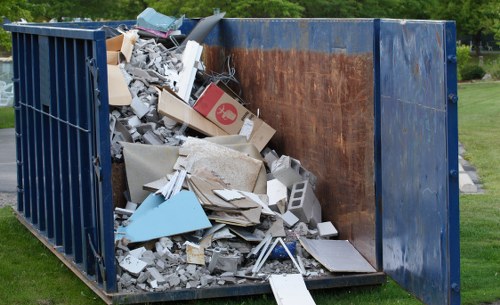 Exterior view of waste collection vehicle in Tufnell Park