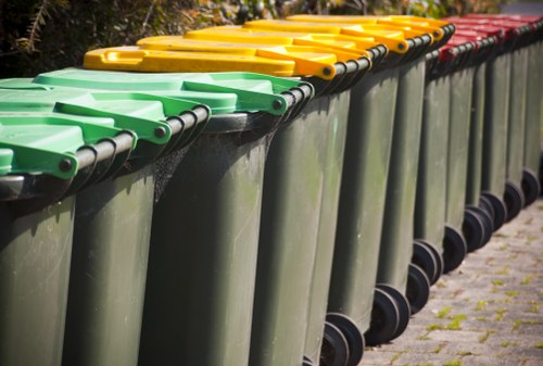 Various types of builders waste materials